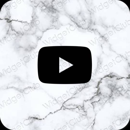 Æstetiske Youtube app-ikoner