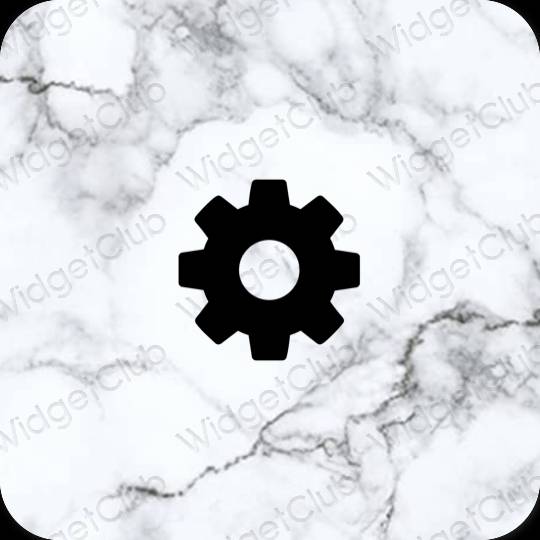 Aesthetic Settings app icons