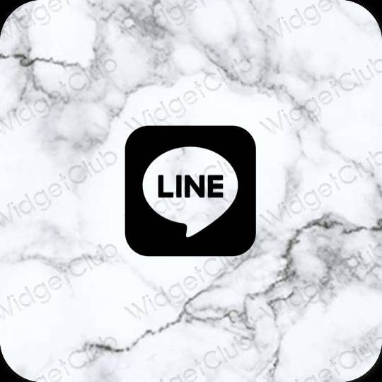 Biểu tượng ứng dụng LINE thẩm mỹ