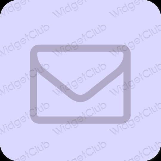 Esthétique bleu pastel Gmail icônes d'application