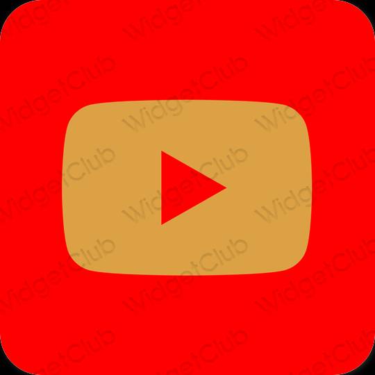 Æstetiske Youtube app-ikoner