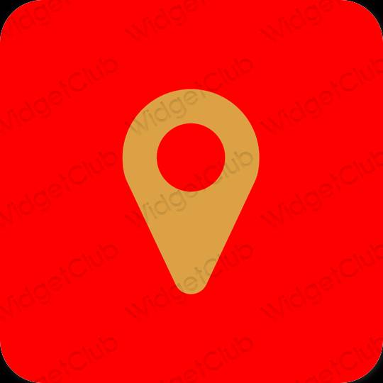 Estética Google Map iconos de aplicaciones