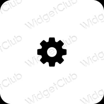 Esthetische Settings app-pictogrammen