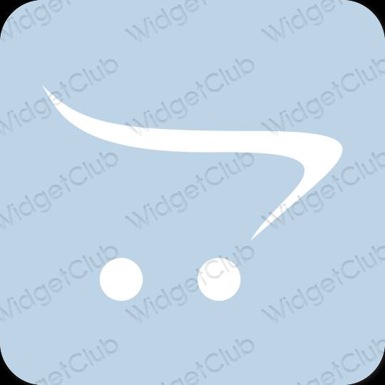 Aesthetic pastel blue Simeji app icons