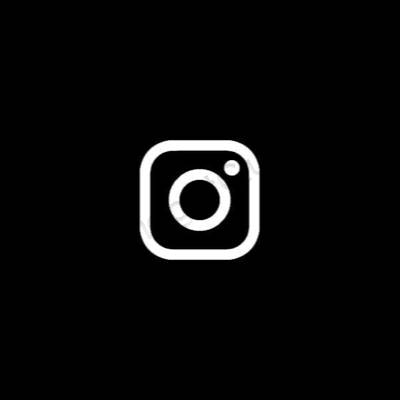Esteetiline must Instagram rakenduste ikoonid