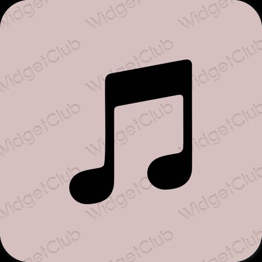 ピンク Apple Music おしゃれアイコン画像素材