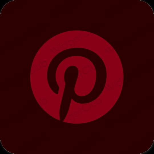 جمالية Pinterest أيقونات التطبيقات