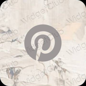 Icônes d'application Pinterest esthétiques