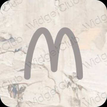 Aesthetic McDonald's app icons