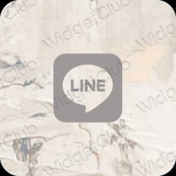 Icônes d'application LINE esthétiques