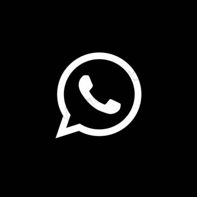 Estetski crno WhatsApp ikone aplikacija