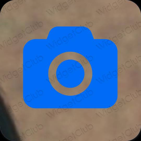Естетски Плави Camera иконе апликација