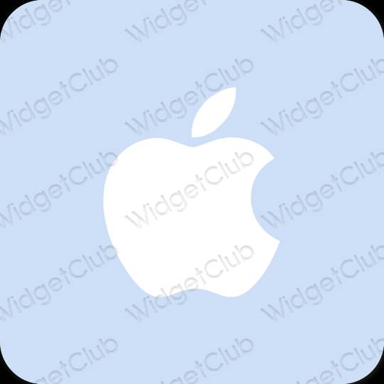 Esthétique bleu pastel Apple Store icônes d'application