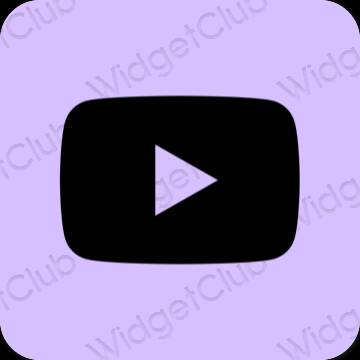 Icônes d'application Youtube esthétiques