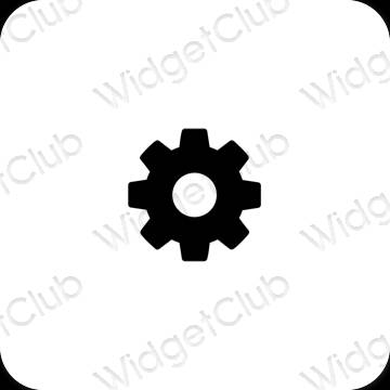 Esthetische Settings app-pictogrammen