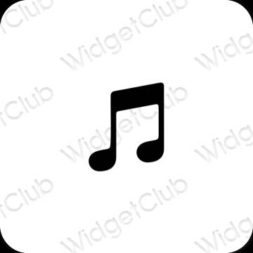 Esthetische Music app-pictogrammen