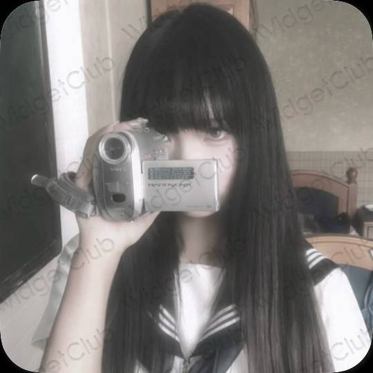 Estetinės Camera programų piktogramos