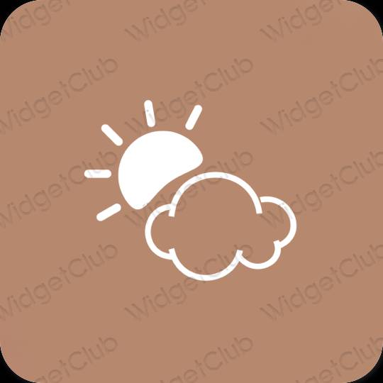 Естетични Weather икони на приложения