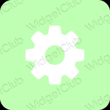 Esthetische Settings app-pictogrammen