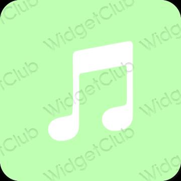 Esthetische Music app-pictogrammen