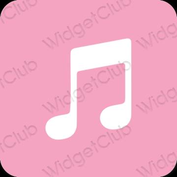 نمادهای برنامه زیباشناسی Apple Music