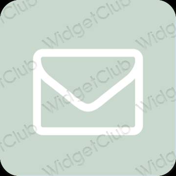 Thẩm mỹ màu xanh lá Gmail biểu tượng ứng dụng