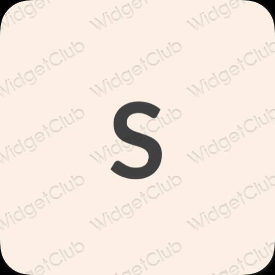 Aesthetic beige SHEIN app icons