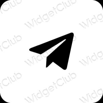 Telegram おしゃれアイコン画像素材