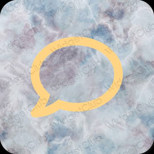 Ästhetische Messages App-Symbole