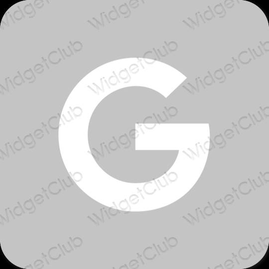 Естетски сива Google иконе апликација