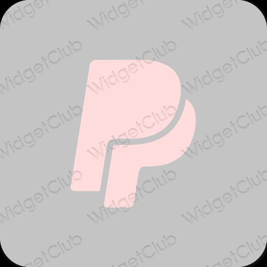 Estetico grigio PayPay icone dell'app