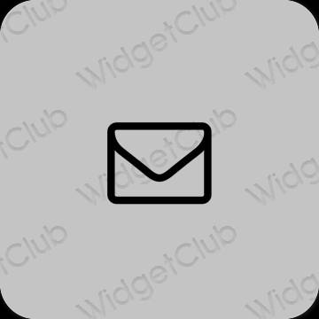 Stijlvol grijs Mail app-pictogrammen