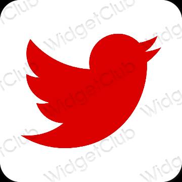 រូបតំណាងកម្មវិធី Twitter សោភ័ណភាព