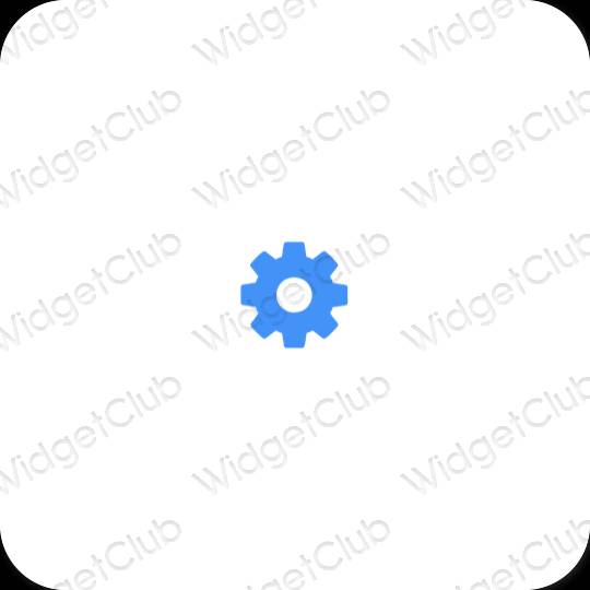 Esthetische Settings app-pictogrammen