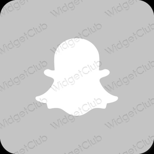 אייקוני אפליקציה snapchat אסתטיים
