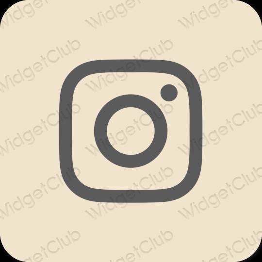 Estetis krem Instagram ikon aplikasi