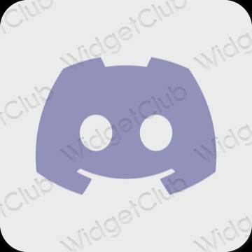 Estetis biru pastel discord ikon aplikasi