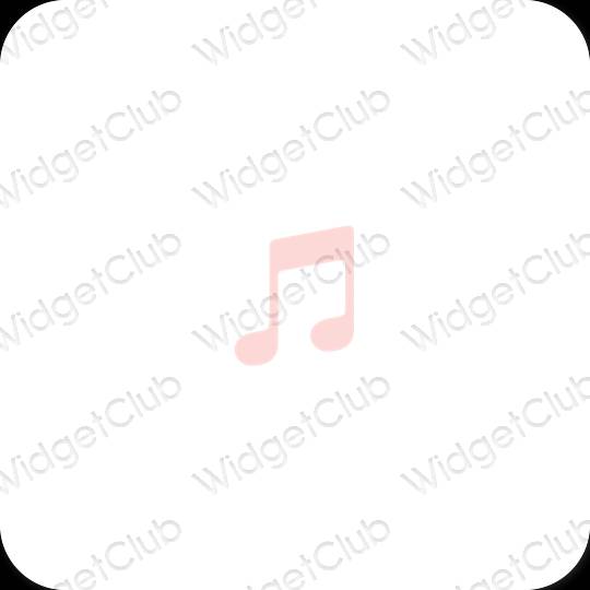 Esthetische Music app-pictogrammen