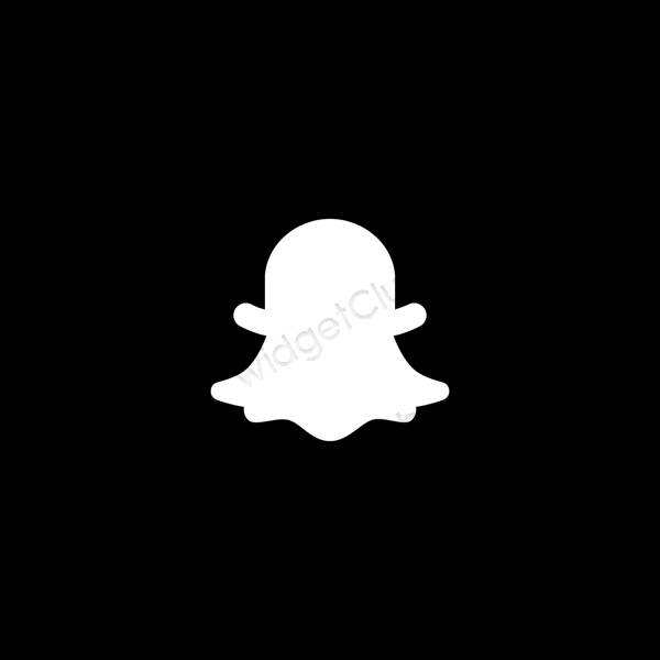 Thẩm mỹ đen snapchat biểu tượng ứng dụng