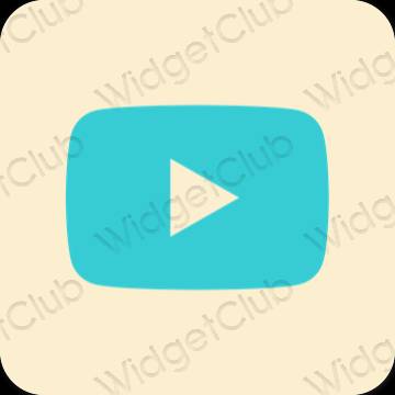 Icônes d'application Youtube esthétiques