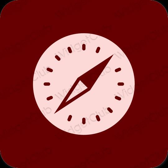 Estetisk brun Safari app ikoner