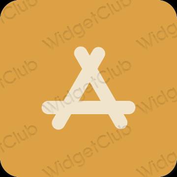 Stijlvol oranje AppStore app-pictogrammen