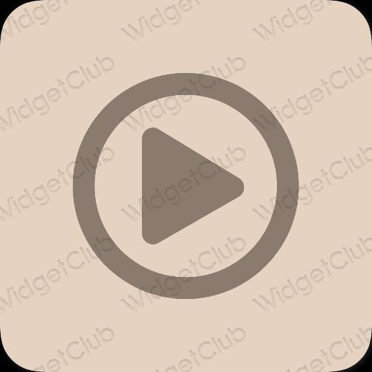 Aesthetic beige Disney app icons