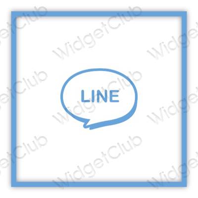 Естетске LINE иконе апликација