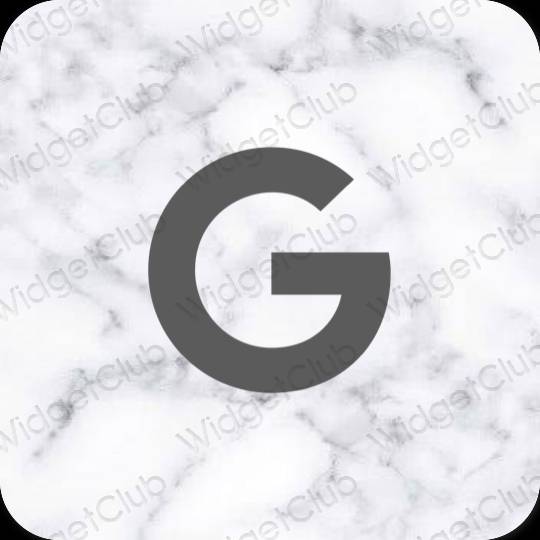 Estetický šedá Google ikony aplikací