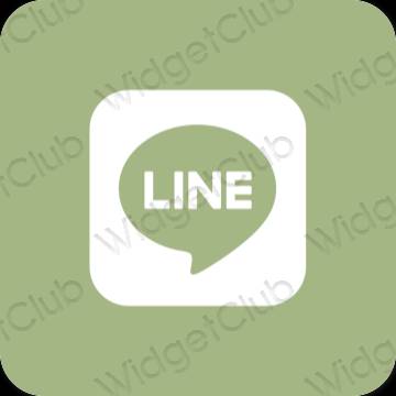 Эстетические LINE значки приложений