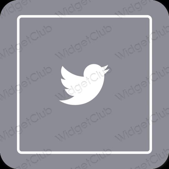 Ikon aplikasi estetika Twitter