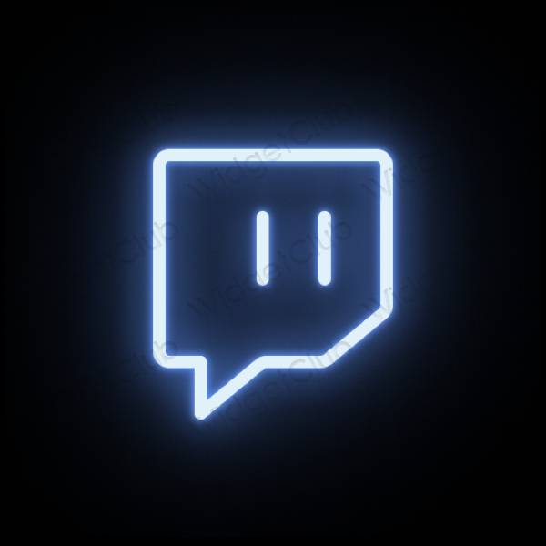 Icônes d'application Twitch esthétiques