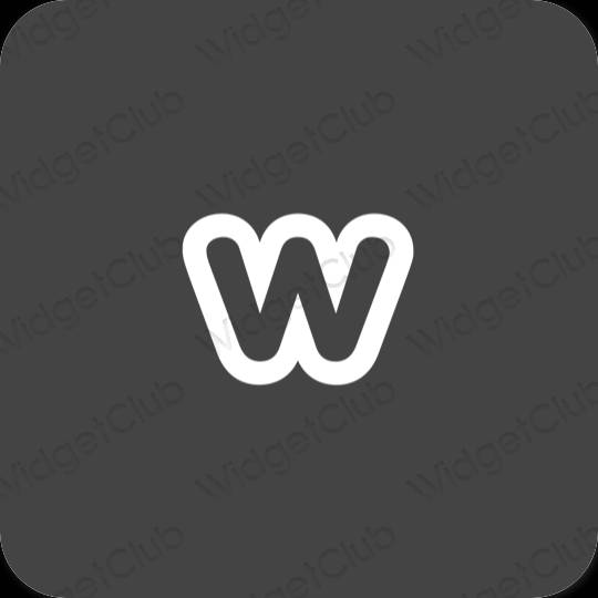 Estetyczne Weebly ikony aplikacji