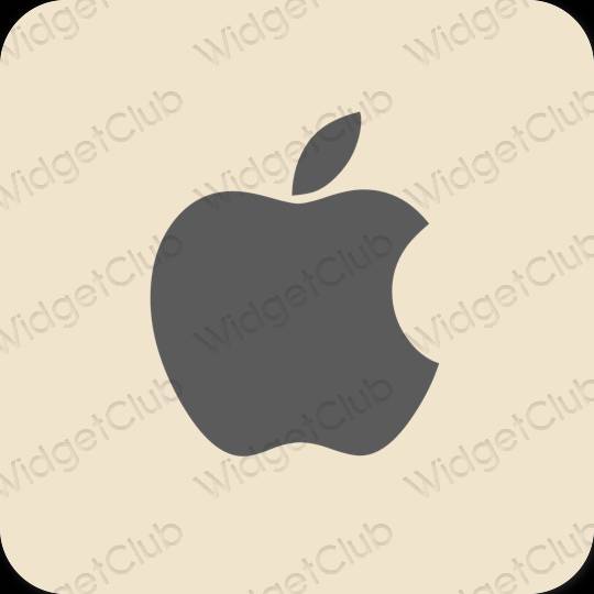 Estetico beige Apple Store icone dell'app